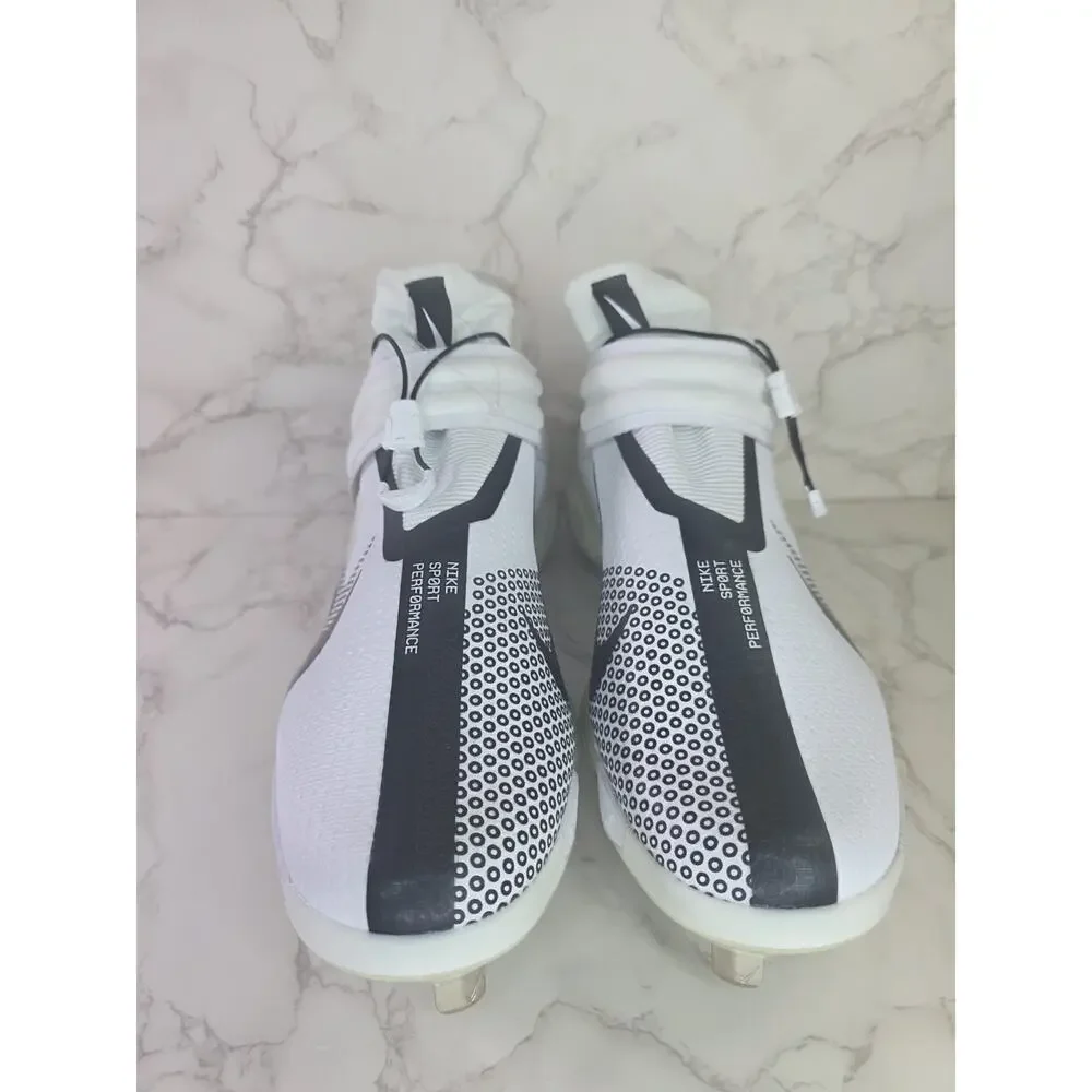 Nike Force Zoom Trout 7 Mens Baseball Cleats White Black DC9904-103 Size 13